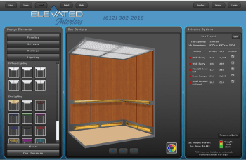 Interior elevator cab design